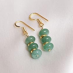 Gempires Green Aventurine Beaded Earrings