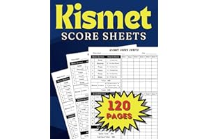 kismet score sheets: Large Print Kismet Scoring Game, with 120 Score Pads