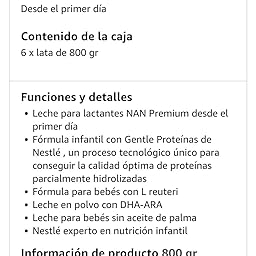 NAN SUPREME 1 - Leche para lactantes en polvo Premium - Fórmula ...