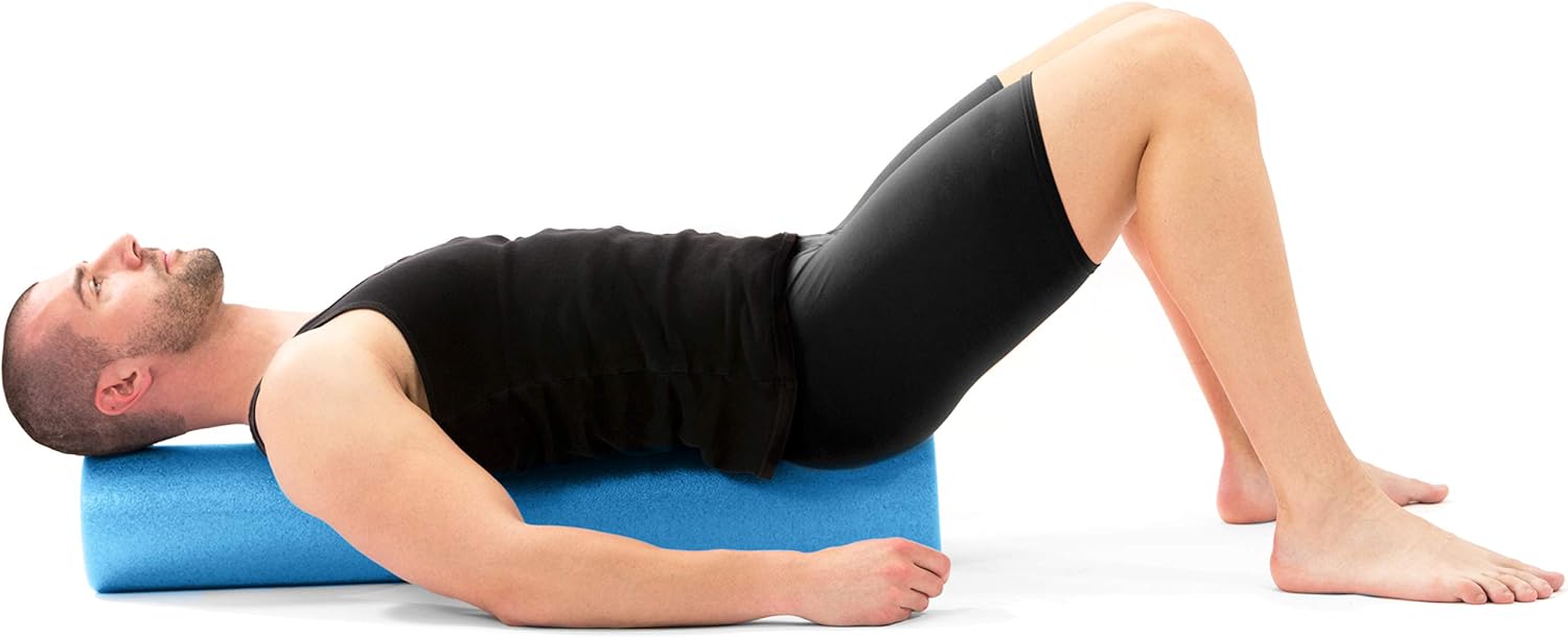 Prosource Fit Flex Foam Rollers 36” for Muscle Massage, Physical Therapy, Core & Balance Exercises Stabilization, Pilates, Blue : Exercise Foam Rollers : Sports & Outdoors