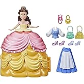 Disney Princess Secret Styles Fashion Surprise Belle, Mini Doll Playset with Extra Clothes and Accessories, Toy for Girls 4 and Up