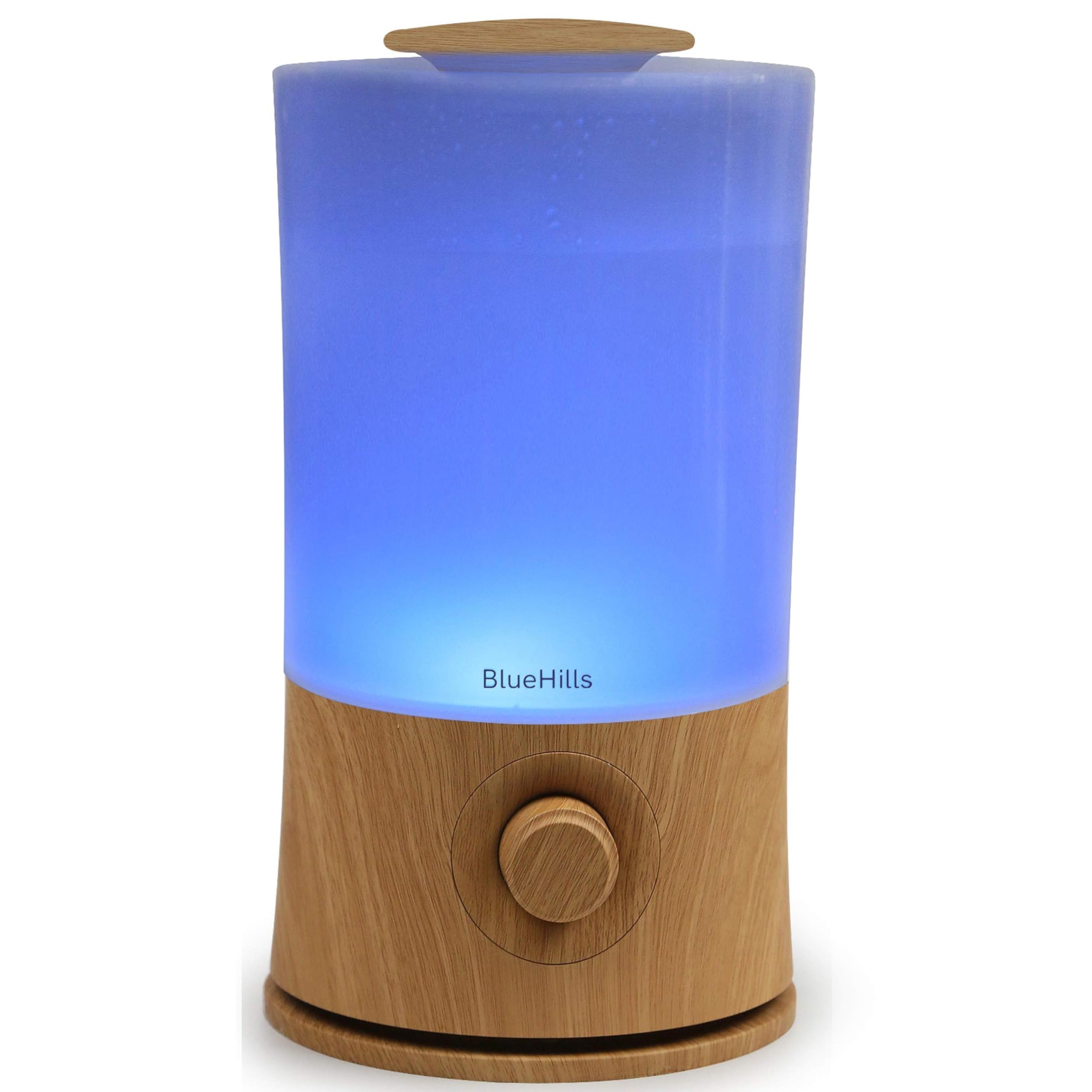 Photo 1 of BlueHills Premium 2000 ML XL Large Essential Oil Diffuser Aromatherapy Humidifier for Large Room Home 40 Hour Run Huge Coverage Area 2 Liter Extra Large Capacity Huge Diffuser Wood Grain E005