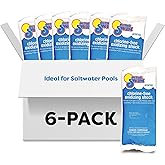 In The Swim Chlorine-Free Pool Shock – Quick Dissolving, Fast-Acting, Shock-Oxidizer for Swimming Pools, Spas, and Salt Chlorinated Pools Compatible - 6 x 1 Pound Bags
