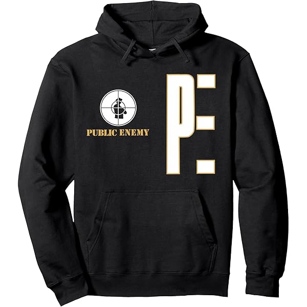 Amazon.com: Public Enemy Hoodie Crosshairs Logo Official Unisex