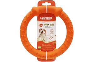 LaRoo Dog Flying Ring Toys, Floating Flying Dog Disc Toys, Summer Pet Training Outdoor Durable Chew Toys for Medium and Large Dogs