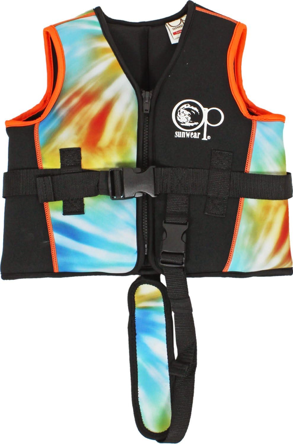 Amazon オーシャンパシフィック Ocean Pacific キッズ フローティングベスト 5621 Mul タイダイ柄 Op オーシャンパシフィック ライフジャケット フローティングベスト