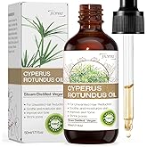 Raw Cyperus Rotundus Oil: 1.71 OZ Hair for Face Body Organic Moisturizer for Men and Women's Smooth Skin Care Suitable for Al