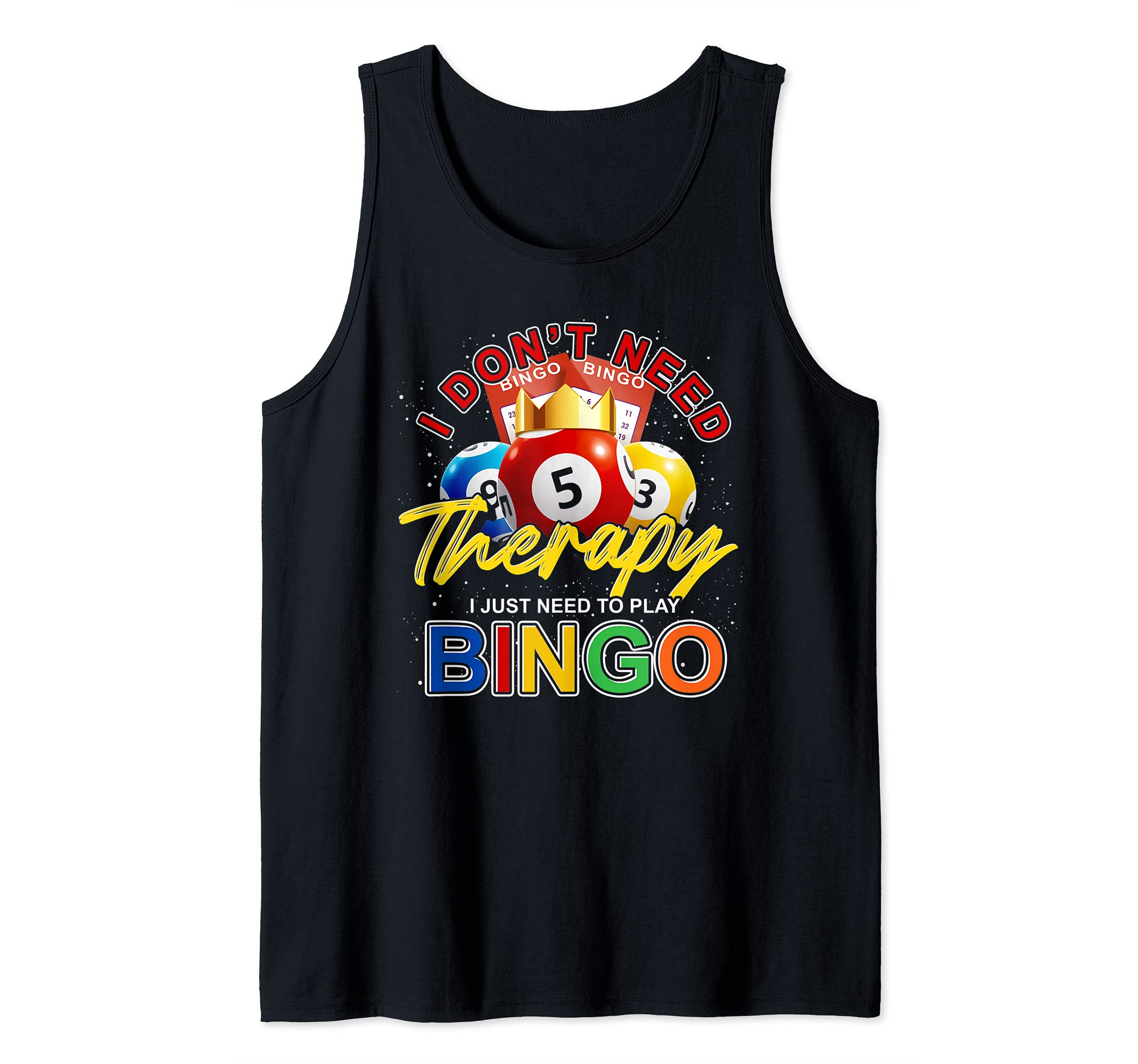 Funny Bingo Player Gift Gambling Lover Lottery Winner Bingo Tank Top