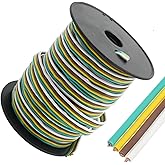 Vkinman 100FT 14 Gauge Trailer Wiring Harness Kit, 4-Way Bonded, Marine Trailer Wiring