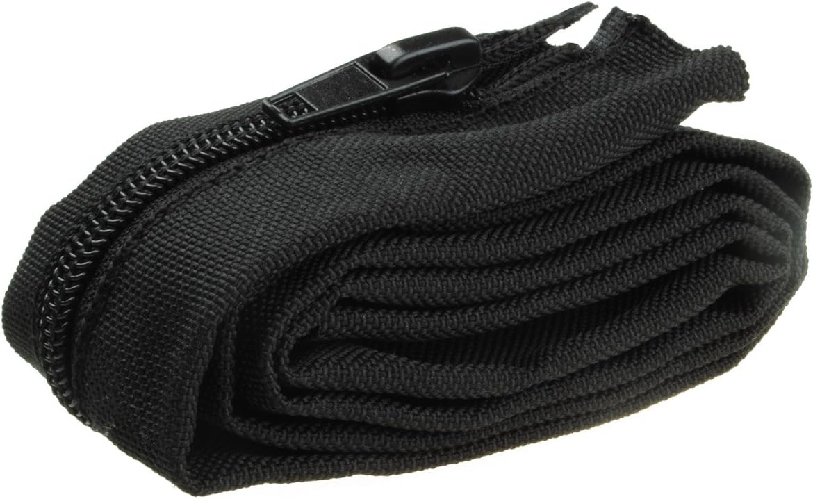 FISUAL Zip Cable Tidy Wrap (30mm Dia 1m Length, Black) - Image 3