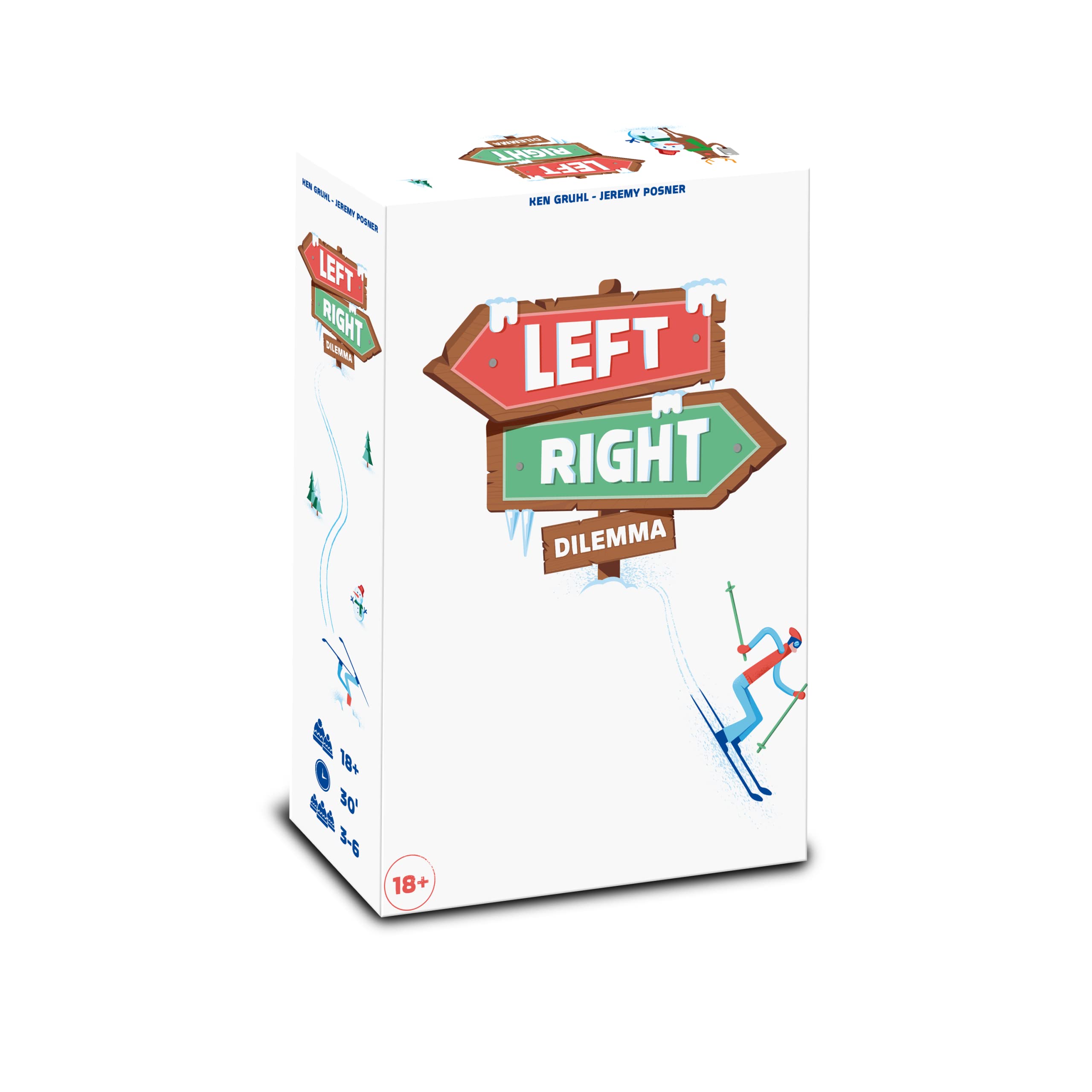 Asmodee - Left Right Dilemma | Board Game, Party Game for Adults, 3-6 Players, 18+ Years, Italian Edition