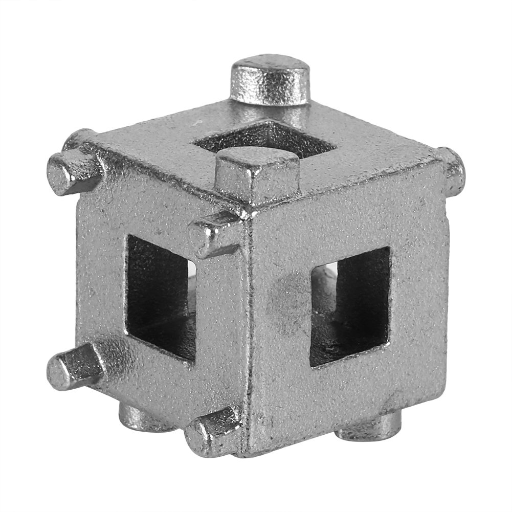 Brake Caliper Square - 2010 Caravan Caliper Piston Tool-Disc Brake Piston,Car Rear Disc Brake Piston Retractor Tool Wind Back Cube Calliper Adaptor Silver