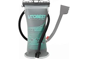 UTOBEST Insulated Water Bladder with Bite Valve Cover Keeps Water Cool or Warm for Hours, Leakproof TPU Hydration for Hiking 