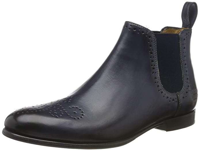 Melvin & Hamilton Damen Sally 16 Chelsea Boots, Blau (Crust Navy/Ela.Navy/Hrs), 38 EU