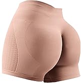 SENBAN High Waisted Shorts for Women: Seamless Scrunch Butt Yoga Short - Workout Gym Booty Shorts