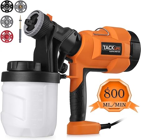 Pistola de Pintura, Tacklife Pistola de Pulverización