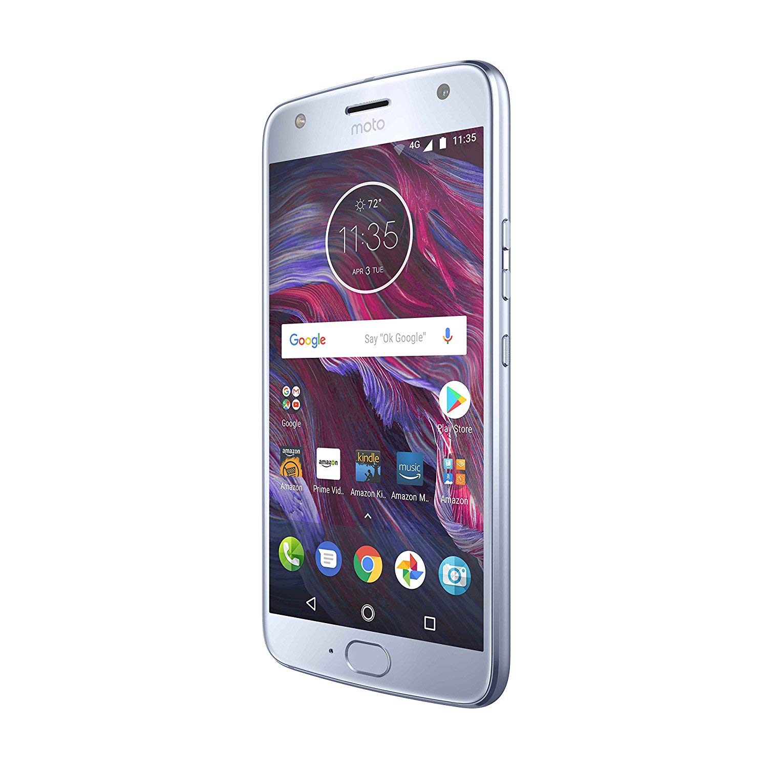 Amazon Com Moto X 4th Generation With Alexa Hands Free 32 Gb - amazon com moto x 4th generation with alexa hands free 32 gb unlocked sterling blue prime exclusive cell phones accessories