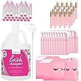 WOZUTUNT 3.98L Lash Shampoo for Lash Extensions Eyelash Extension Cleanser, Eyelid Foaming Cleanser Lash Extension Kit Lash M