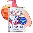 Native Pet Salmon Oil for Dogs & Cats – Pure Omega-3 Fish Oil for Dogs Supplement for Skin & Coat, Joint, & Heart Health & Dog Anti-Inflammatory – 100% Wild-Caught Alaskan Sockeye Salmon – 8 oz