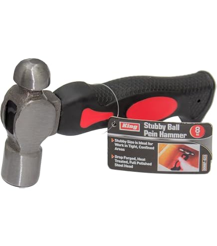 Rolson 10021 8 Oz Stubby Ball Pein Hammer