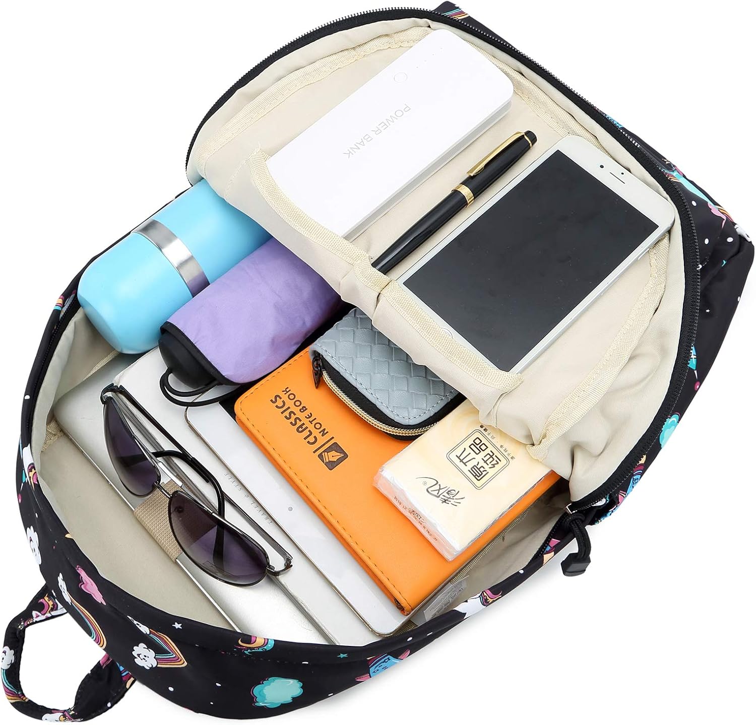 mesh unicorn backpack