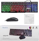 Mafiti Gaming Keyboard and Mouse Set UK Layout Rainbow Backlit Keyboard view 7