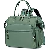 LORADI Large Diaper Bag Tote, 14 Pockets Stylish Baby Bag with Stroller Clips and 3 Insulated Pockets, Baby Shower Essentials