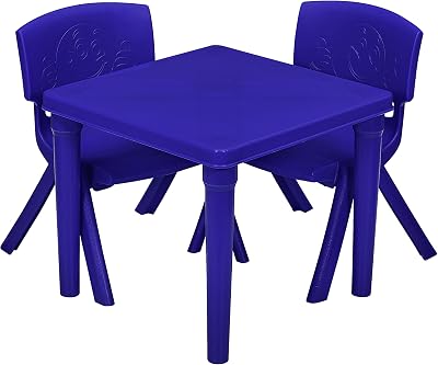 A406 Kids Table and Chair Set Study Desk Toddler Furniture Blue Red Pink
