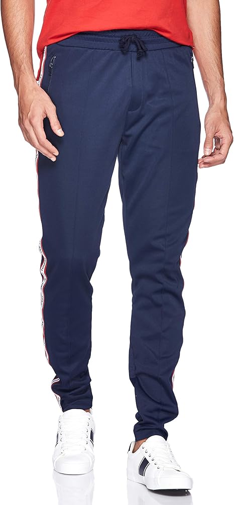 Tommy Jeans Hombre Joggers de Pista, Azul