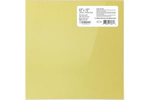 Gizmo Dorks PEI Sheet 12" x 12" (305mm x 305mm) 1mm Thick 3D Printer Build Surface Ultem 1000, Made in The USA