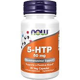 NOW Supplements, 5-HTP (5-hydroxytryptophan) 50 mg, 30 Veg Caps