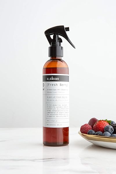 SMOKE & ODOR ELIMINATOR SPRAY – AROMATIC FRESH BERRY AIR FRESHENER SPRAY FOR REMOVING SMELL. EQUIPPED WITH A TRIGGER SPRAYER TO EVENLY DISPERSE THE ODOR ENCAPSULATOR. SPRAY FRESH BERRY SCENT!…