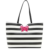 Betsey Johnson Striped Bow Tote