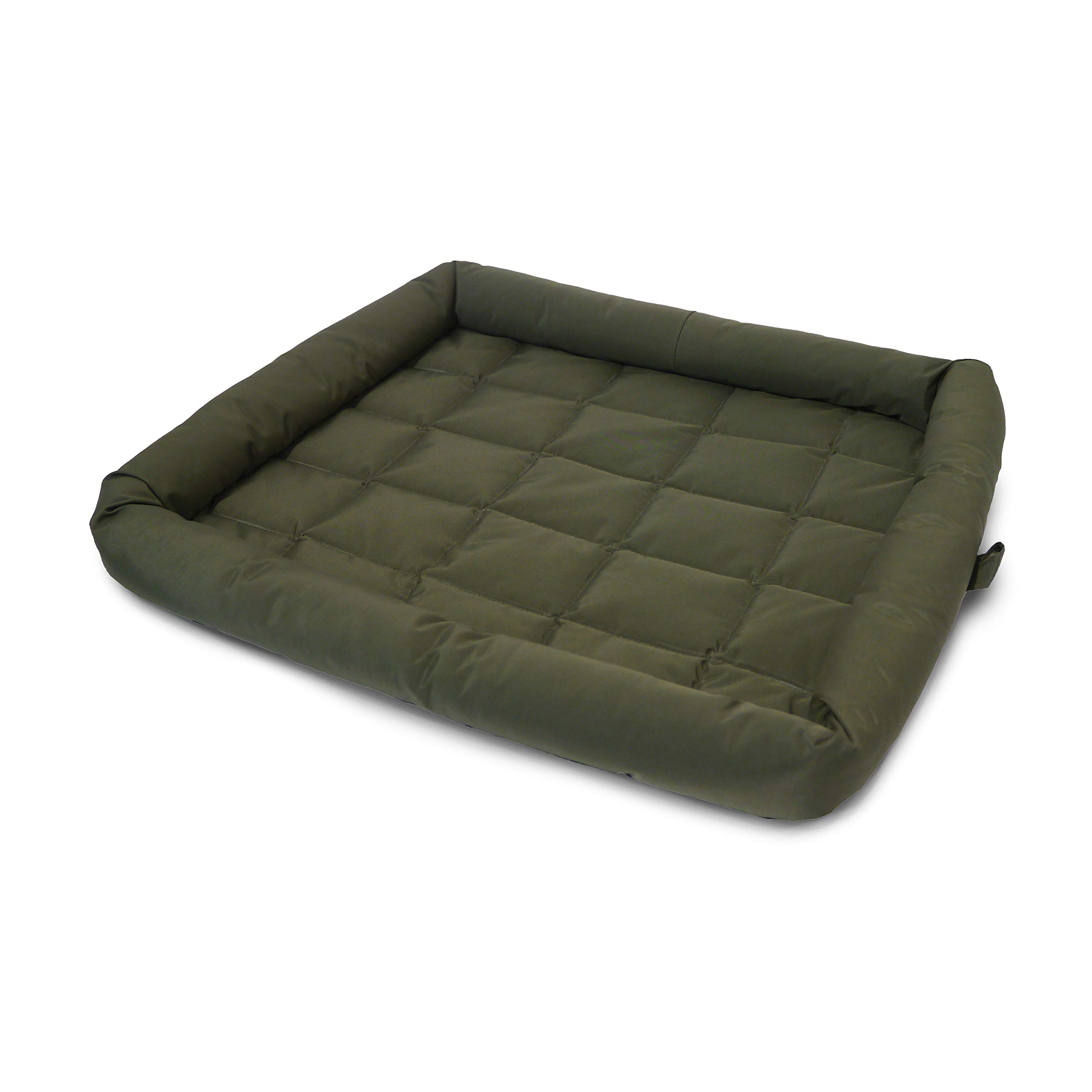 Rosewood Water-Resistant Crate Dog Mattress – Large, 95x68cm – Khaki Green Pet Bed Cushion for Dogs – Comfortable and Washable – Non-Slip Base & Water-Resistant Material for Dog Crates