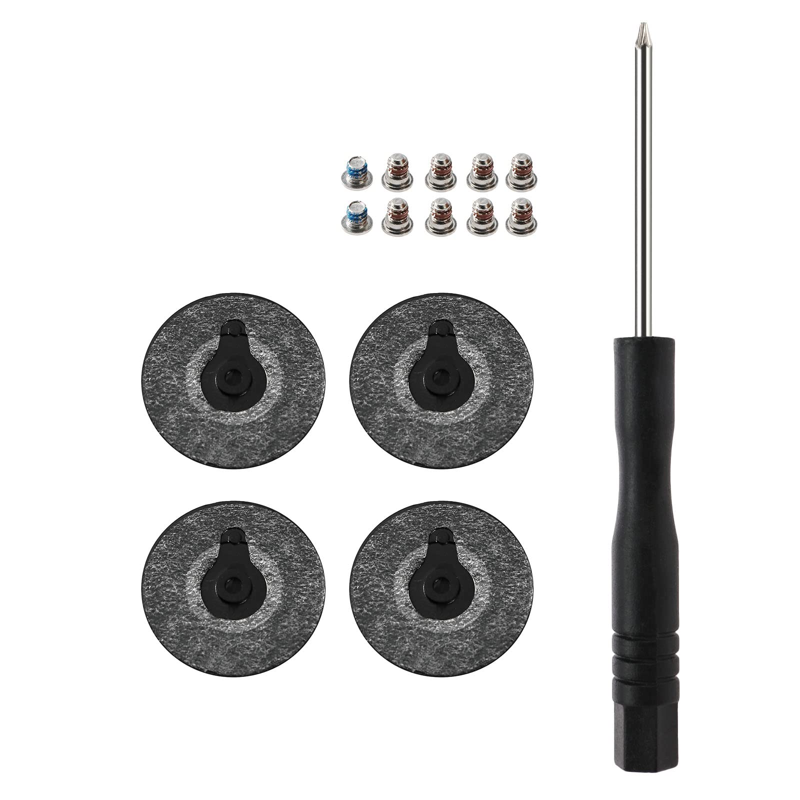 Create idea 4pcs Replacement Laptop Rubber Feet Wear-Resistant Anti-Slip Bottom Case Feet Compatible with MacBook Pro Retina A1398 A1425 A1502 with Screwdriver and Screws