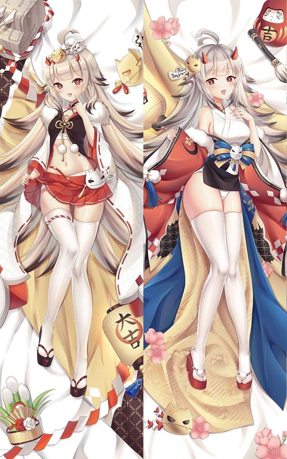 Amazon Co Jp Ymb35 1 アズールレーン アズレン 響 正月デビル響ちゃん 抱き枕カバー 同人 アニメ ゲーム グッズ サイズ 160 50cm中身付き ホビー