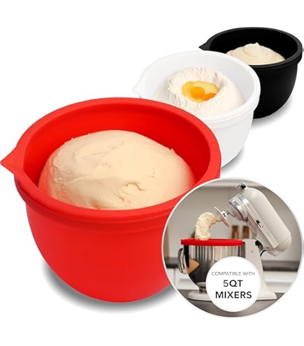 Bol mélangeur en verre de 5 litres, bol mélangeur pour mixeurs KitchenAid à tête inclinable de