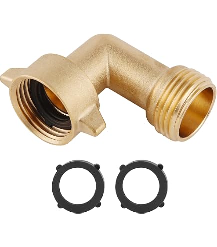 JaGely Propan-Adapter Set – 3-teilig, 1/4 Zoll, Gerade & 90° Winkel, Für Blackstone Grills, RV & Niederdruck-Geräte