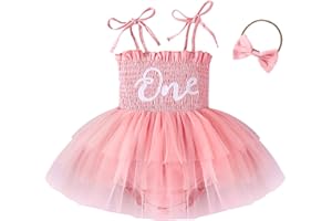 ChuYuKu Toddler Baby Girl Tutu Dresses 1st Birthday Tulle Dress Princess Photo Shoot Cake Smash Outfits Gifts