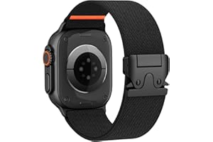 UNBEINST Elastic Sport Band for Apple Watch Ultra 3/2/1 Bands 49mm 46mm 45mm 44mm 42mm 41mm 40mm 38mm Men Women, Adjustable Parachute Buckle Nylon Fabric Wristband for iWatch Series 11 10 SE 9 8 7 6 5 4 3