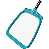 POOLWHALE Professional Pool Skimmer Net,Fine Mesh Net Bag,Heavy Duty Swimming Leaf Skimmer Cleaning Tool - Fast Cleaning,Debris Pickup Removal- Fits Standard Swimming Pool Poles(No Pole)