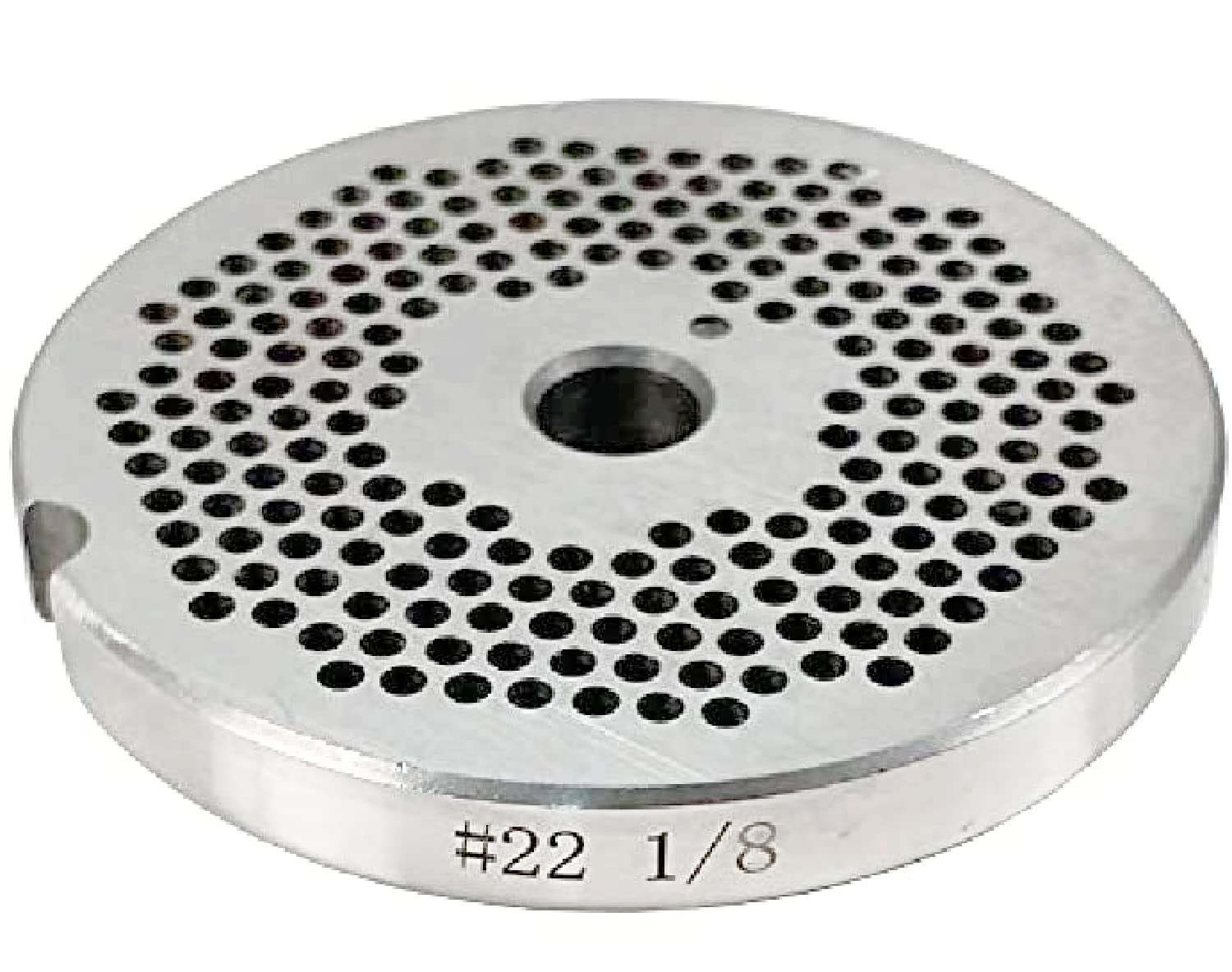 Photo 1 of #22 1/8 (3.175 mm) Fine Grind Reversible Meat Grinder Plate - Butcher Better