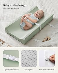 Blissful Diary Vegan Leather Baby Changing Pad with