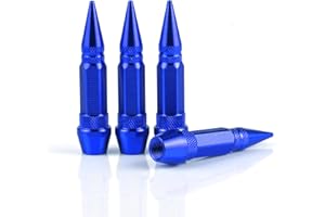 SINGARO 60mm Spiked Valve Caps, Aluminum Alloy Dustproof and Waterproof Tire Valve Stem Caps, Suitable for Cars, Trucks and M