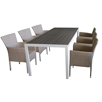 Gartenmöbel Aluminium Holzoptik