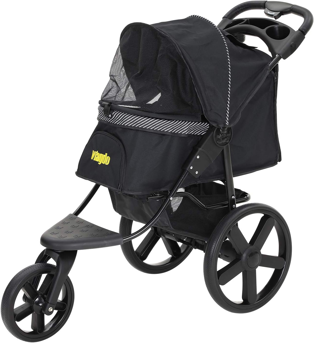 VIAGDO Luxury Dog Stroller Jogger for Small Medium Dogs & Cats, NoZip