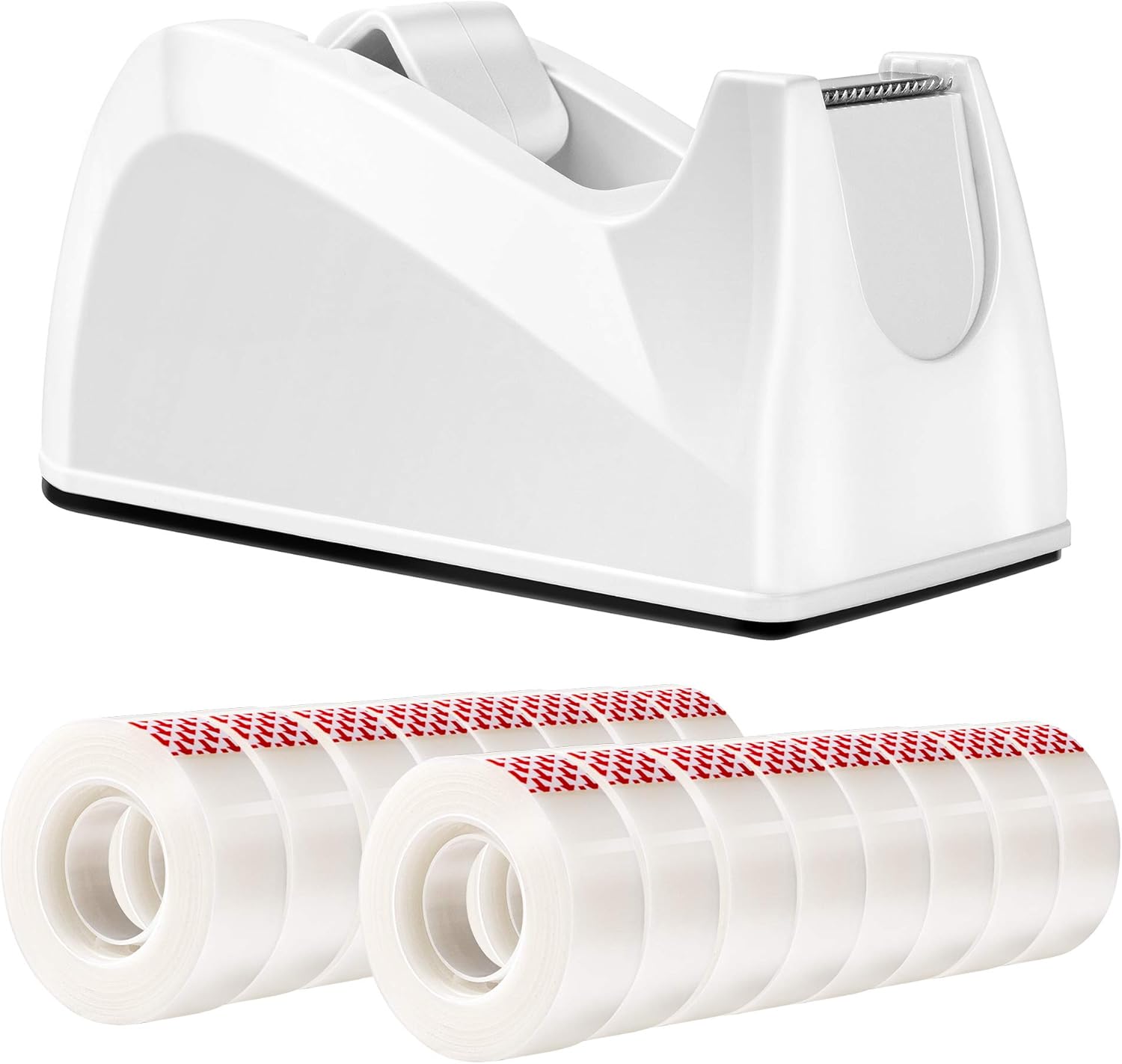  Basics Tape with Dispenser, 1" Core, Clear, 3/4"W x 1296", 16 Rolls/Pack : Office Products