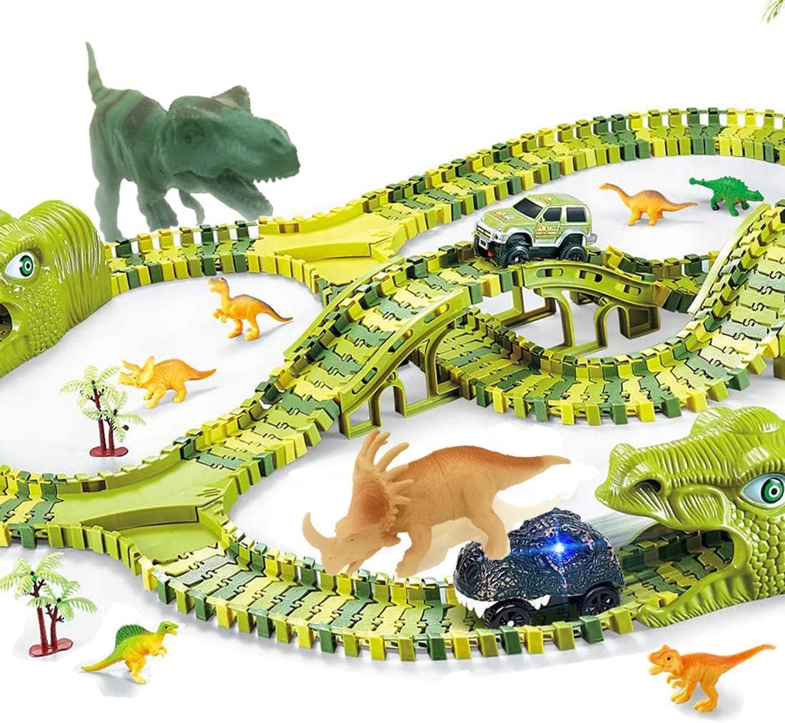 dinosaur race car track