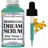 Moroccan Blue Tansy Serum | Hyaluronic Acid | 100% Natural | Oil-based face serum | Night & Day || Made in Canada - Muslim Cosmetics - Moroccan Dream (1oz (30ml))