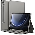 JETech Case for Samsung Galaxy Tab S10 FE / S9 FE 10.9-Inch with S Pen Holder, Slim Folio Stand Protective Tablet Cover, Multi-Angle Viewing (Gray)